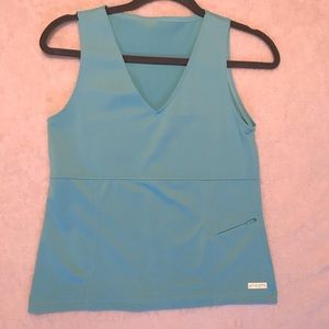 Athleta V-neck Zipper Pocket Tank
